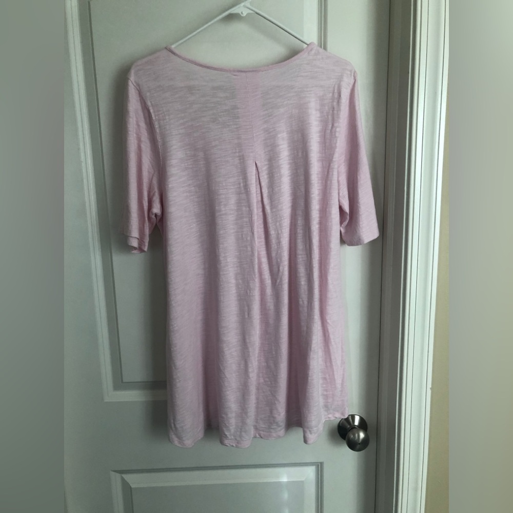 J. Jill Light Light Pink Tunic T-Shirt - Picture 6 of 6
